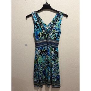 dressbarn Blue dress pattern Size 6